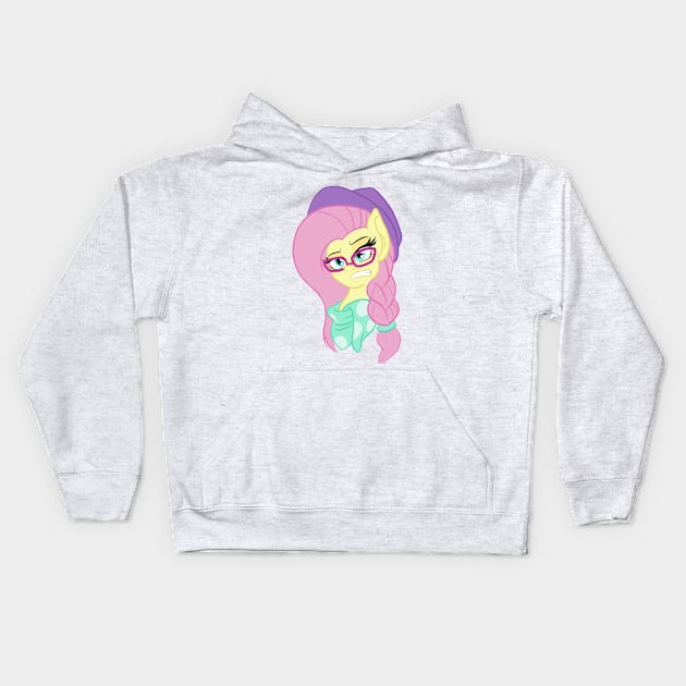 HipsterShy Kids Hoodie by CountessMRose